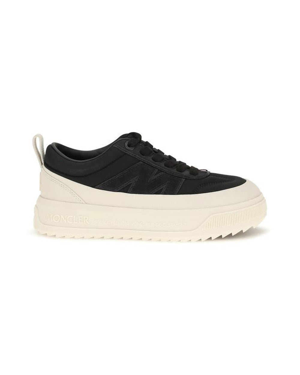 Moncler Black Polyamide Athletic Sneakers