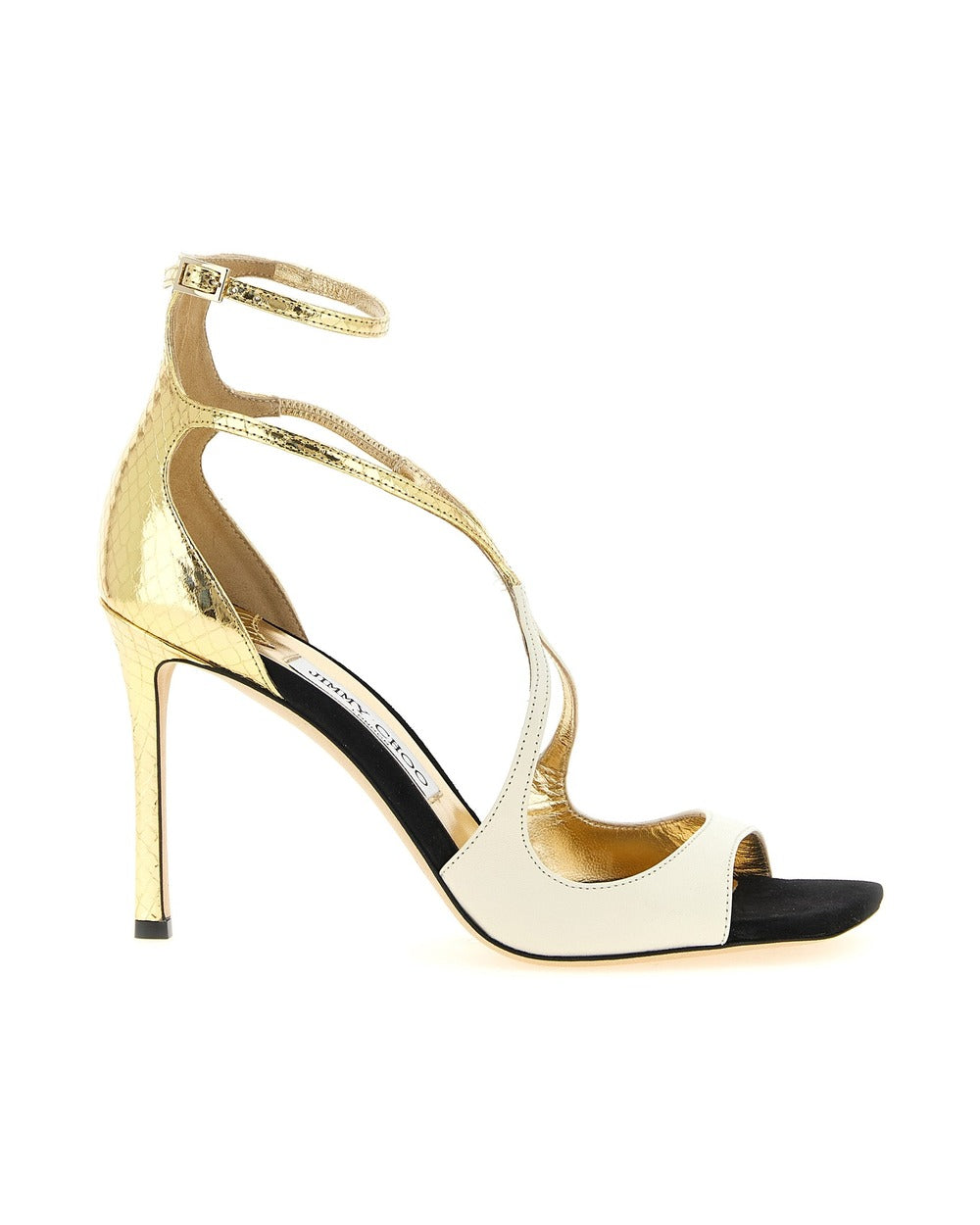 Jimmy Choo Multicolor Leather Stiletto Heel Sandals