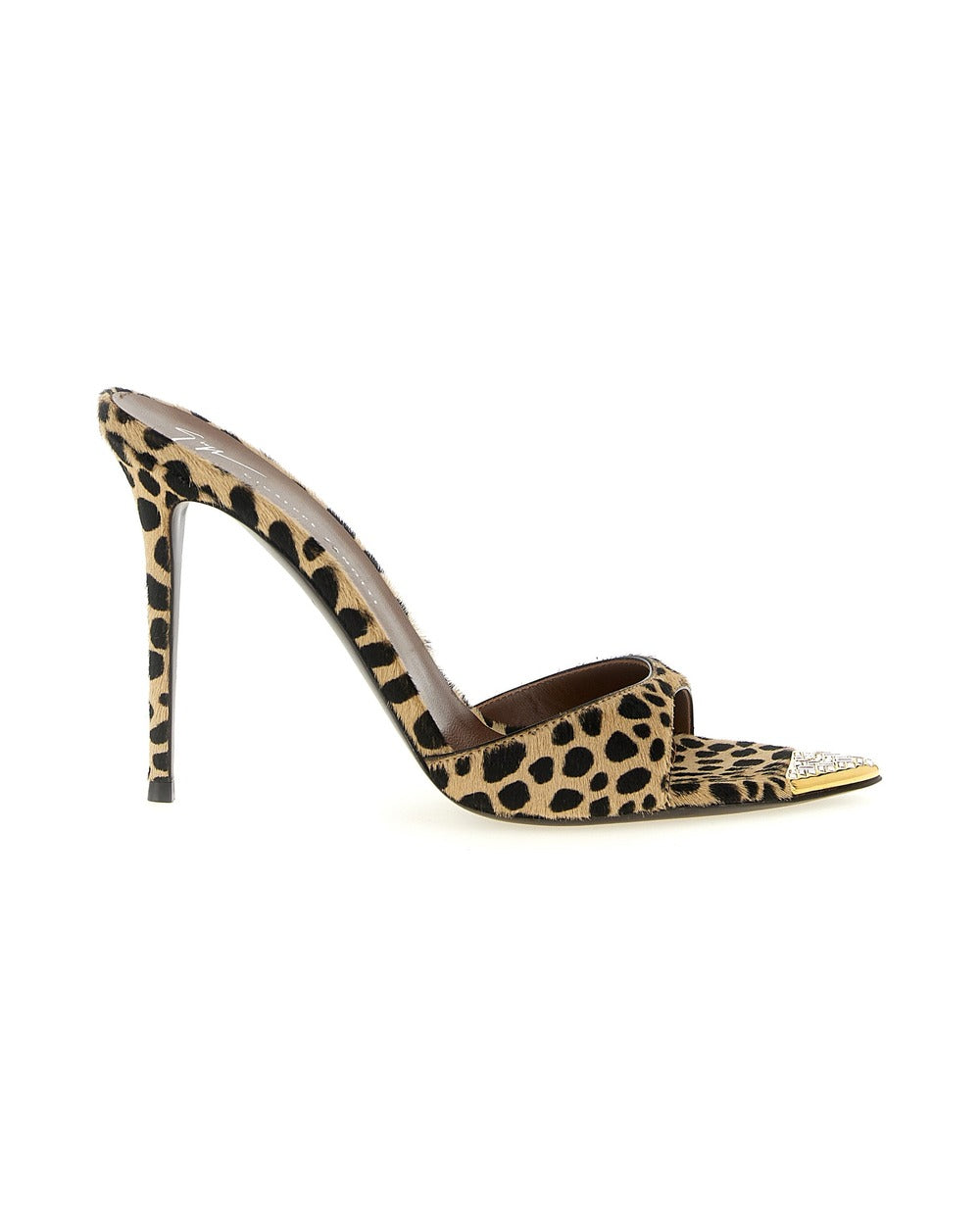 Giuseppe Zanotti Multicolor Calfskin Stiletto Heel Sandals