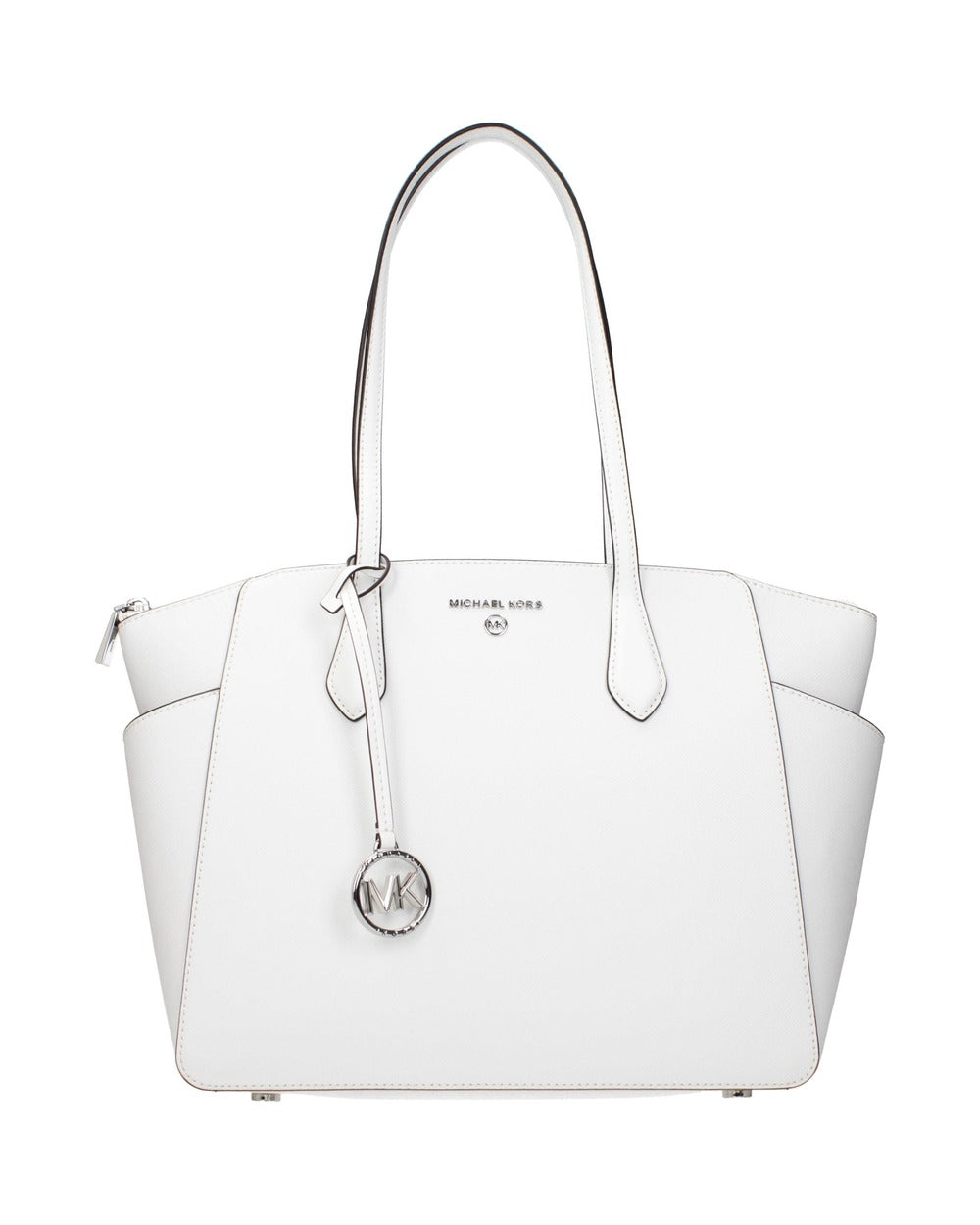 Michael Kors White Leather Shoulder Bag
