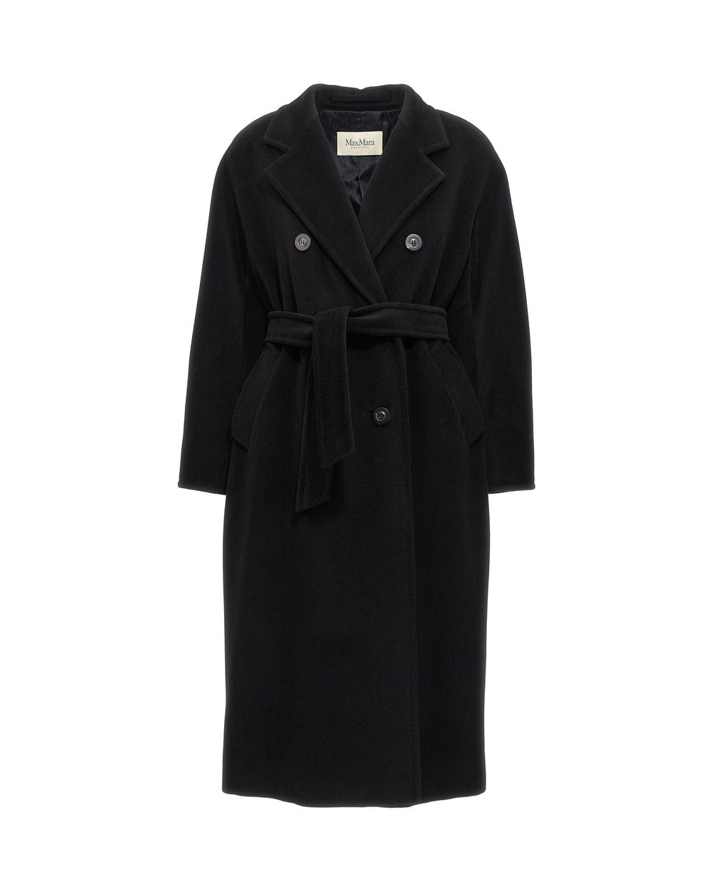 Max Mara Black Virgin Wool Coat