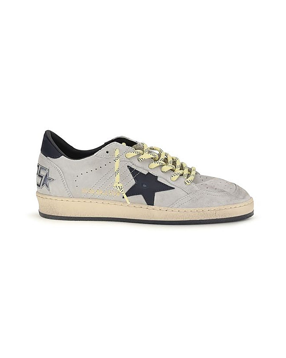 Golden Goose Gray Calf Leather Bos Taurus Sneakers