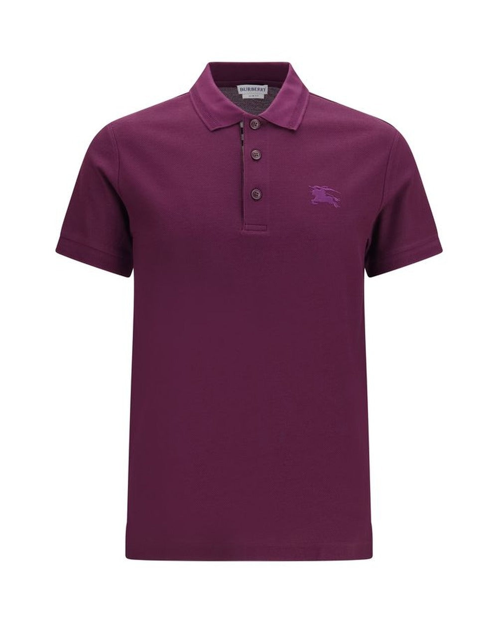 Burberry Purple Cotton Polo Shirt