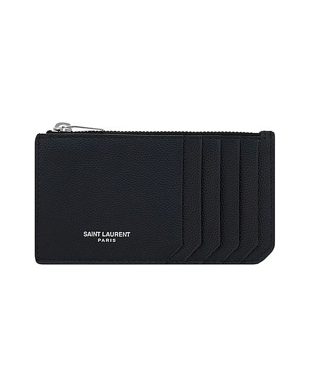 Saint Laurent Black Calf Leather Bos Taurus Wallet