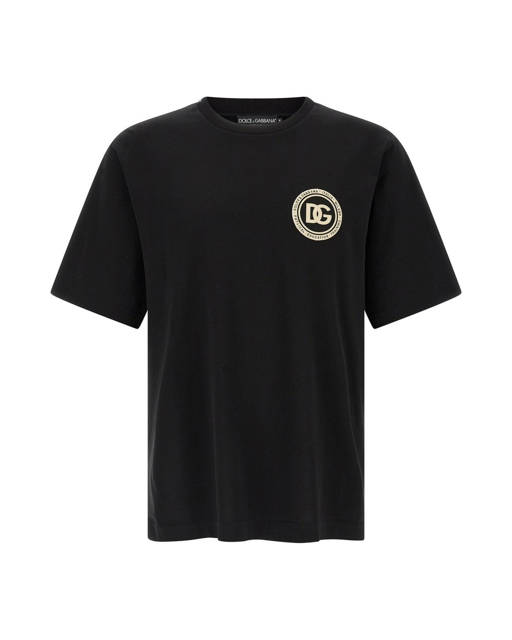 Dolce & Gabbana Black Cotton T-Shirt