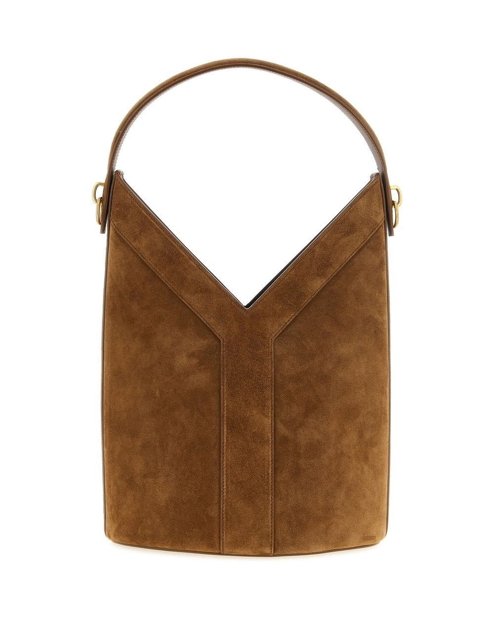 Saint Laurent Brown Calfskin Shoulder Bag
