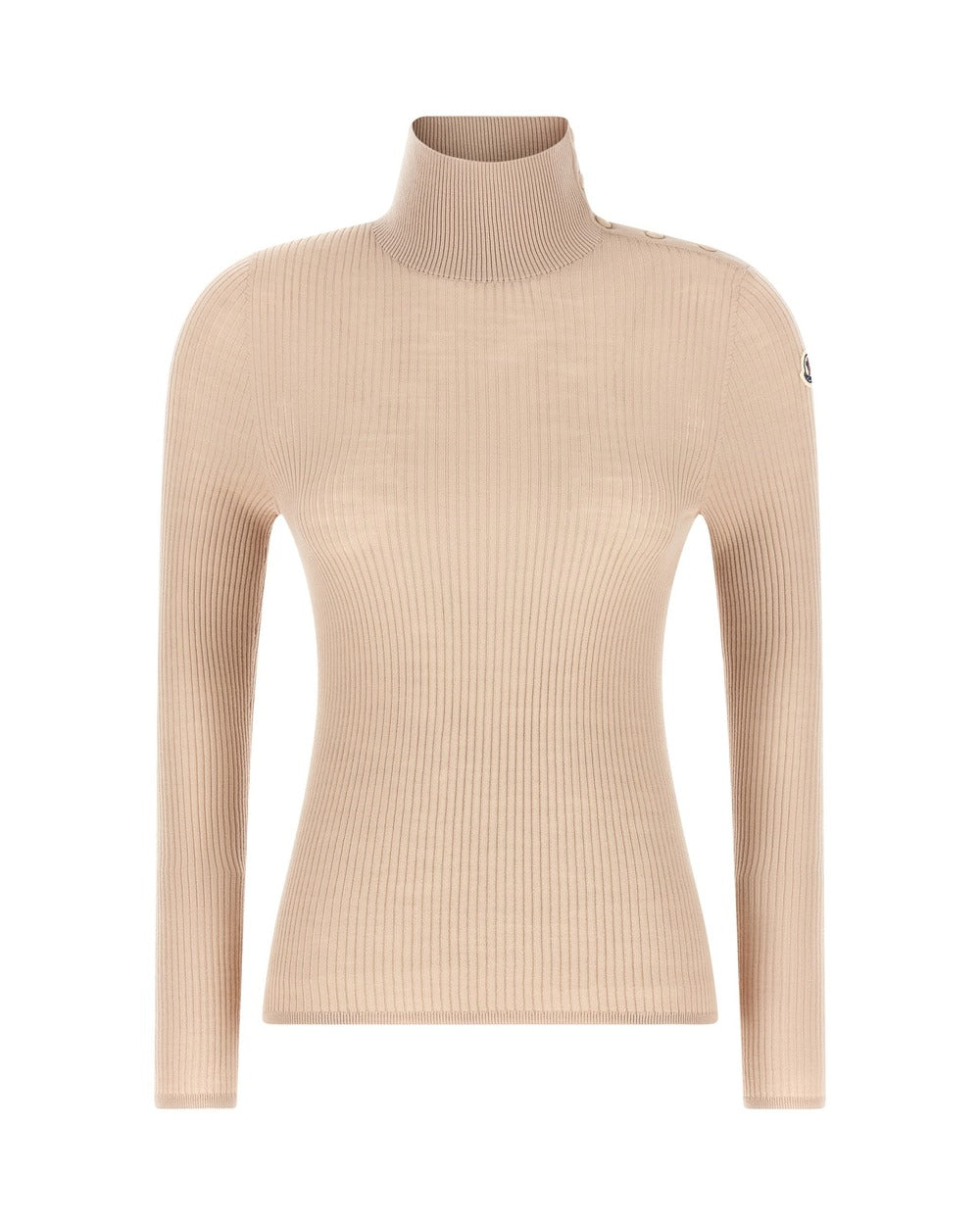 Moncler Beige Virgin Wool Cardigan