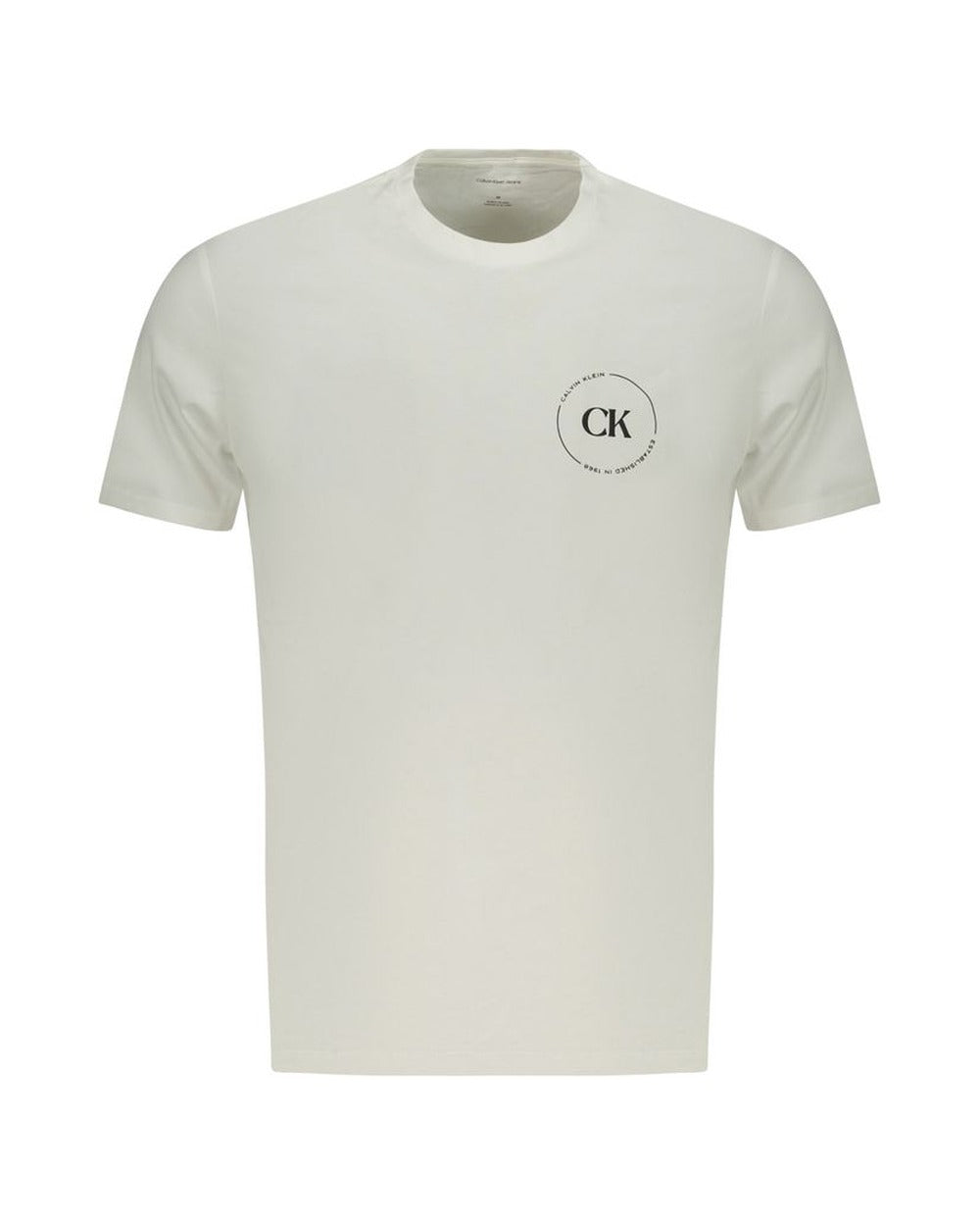 Calvin Klein Bianco Cotton Men T-Shirt