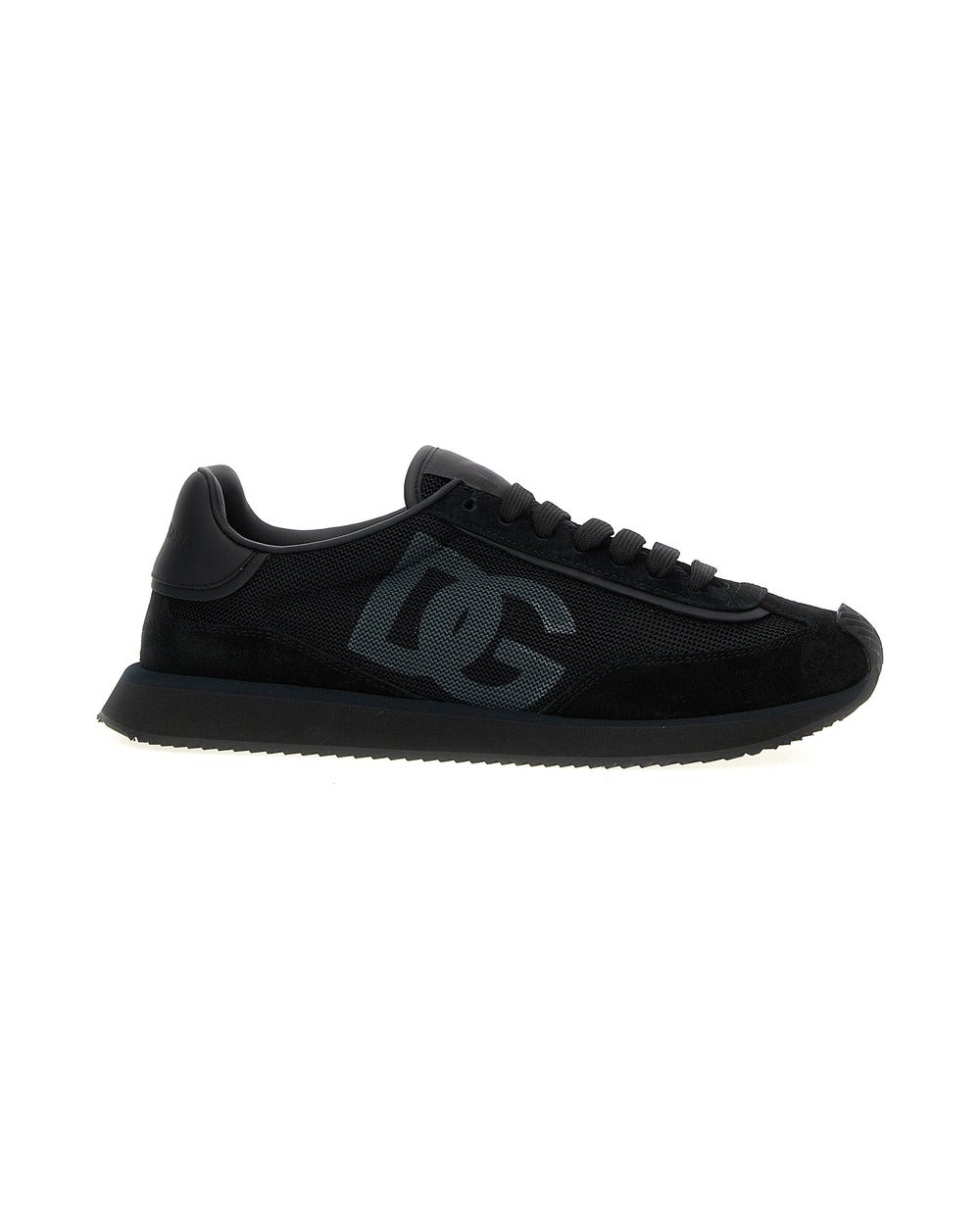 Dolce & Gabbana Black Calfskin Athletic Sneakers