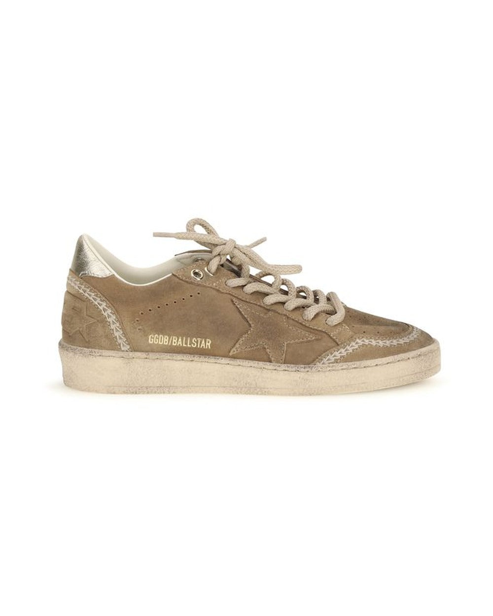 Golden Goose Beige Calf Leather Bos Taurus Athletic Sneakers