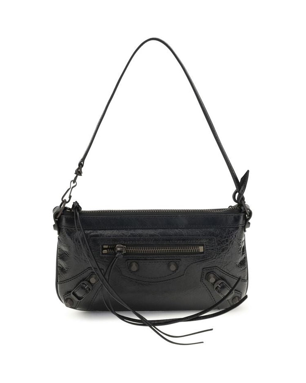 Balenciaga Black Lamb Ovis Aries Aries Shoulder Bag