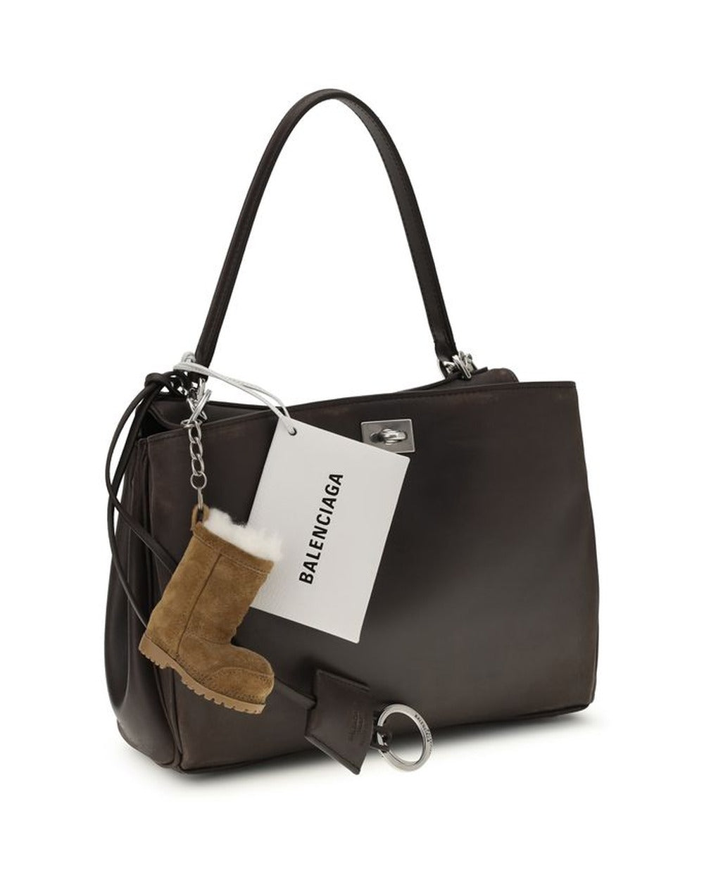 Balenciaga Brown Calf Leather Bos Taurus Shoulder Bag