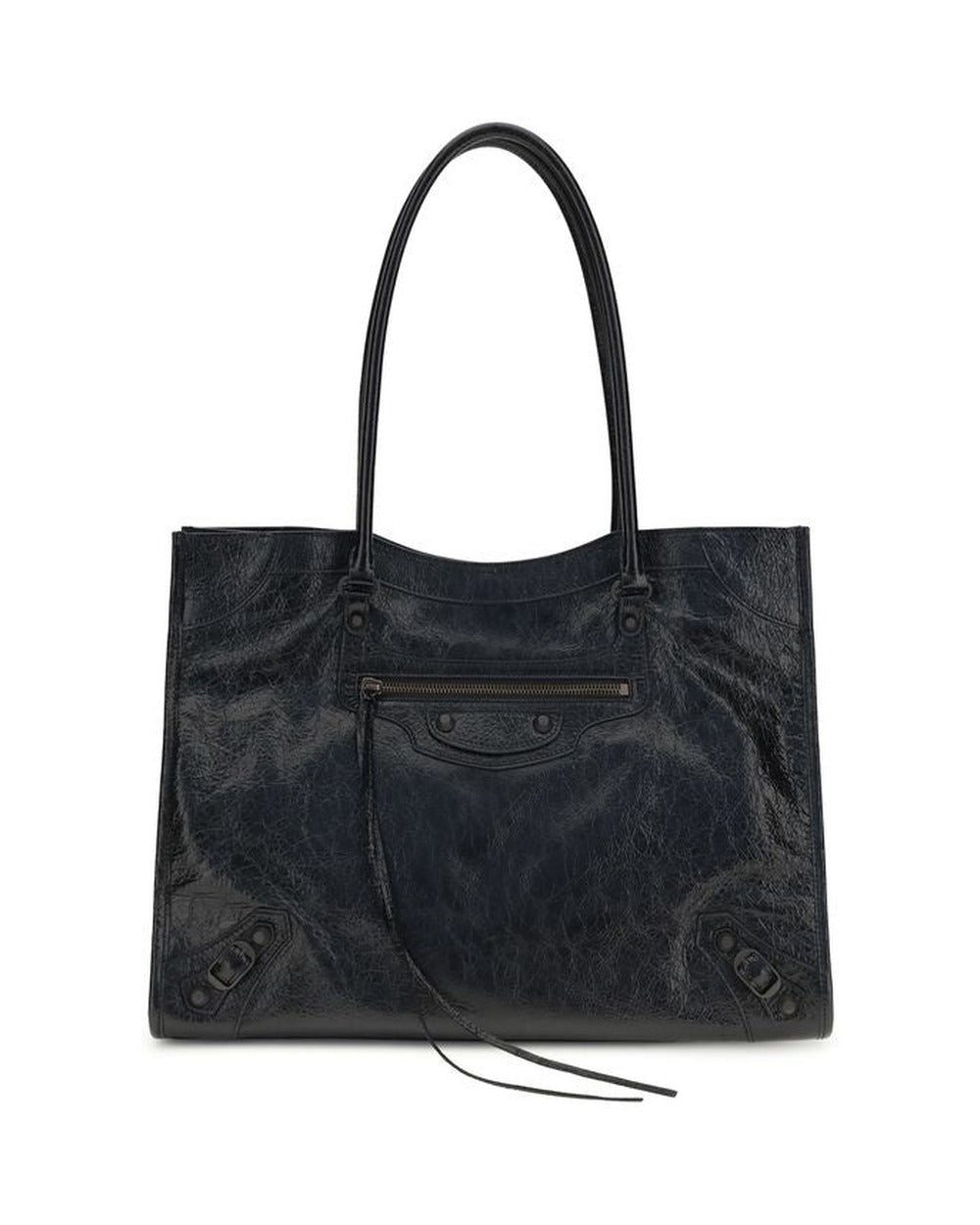 Balenciaga Black Lamb Ovis Aries Aries Shoulder Bag