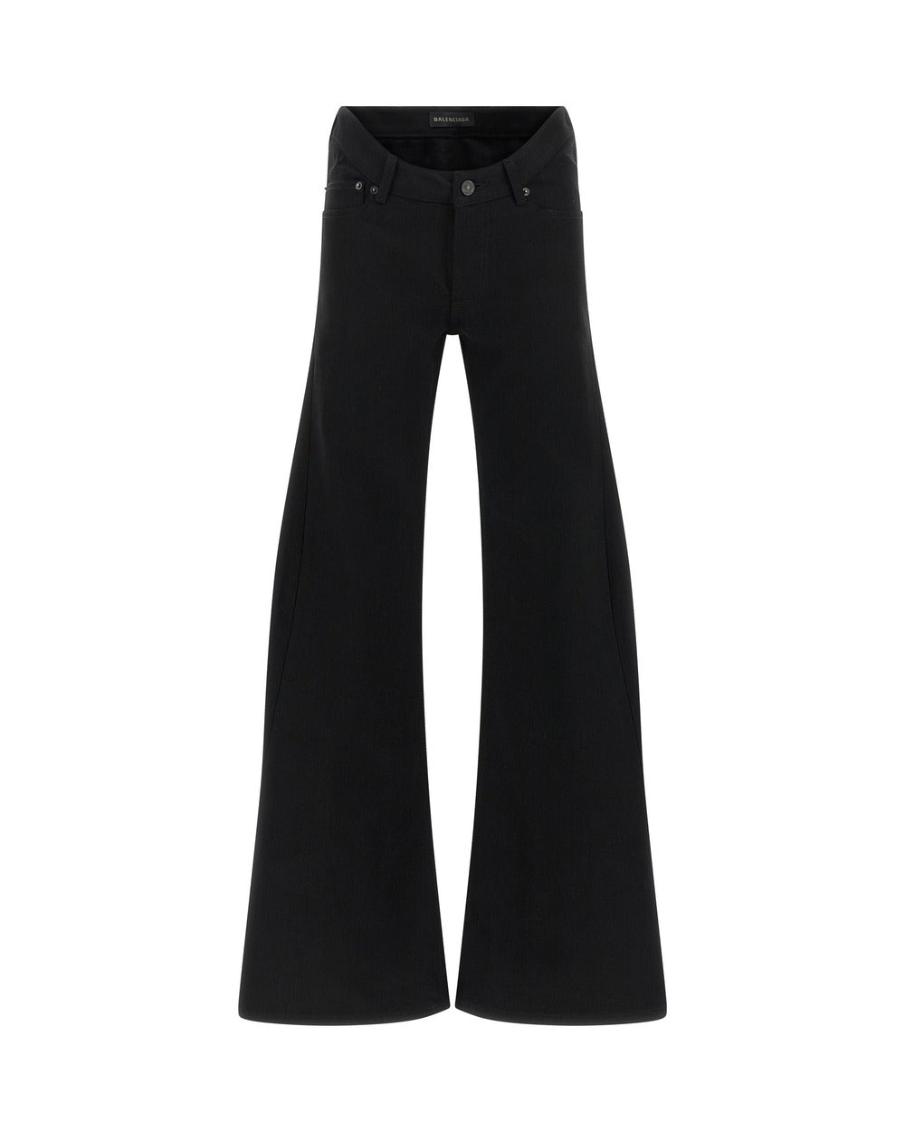 Balenciaga Black Cotton Flared Jeans