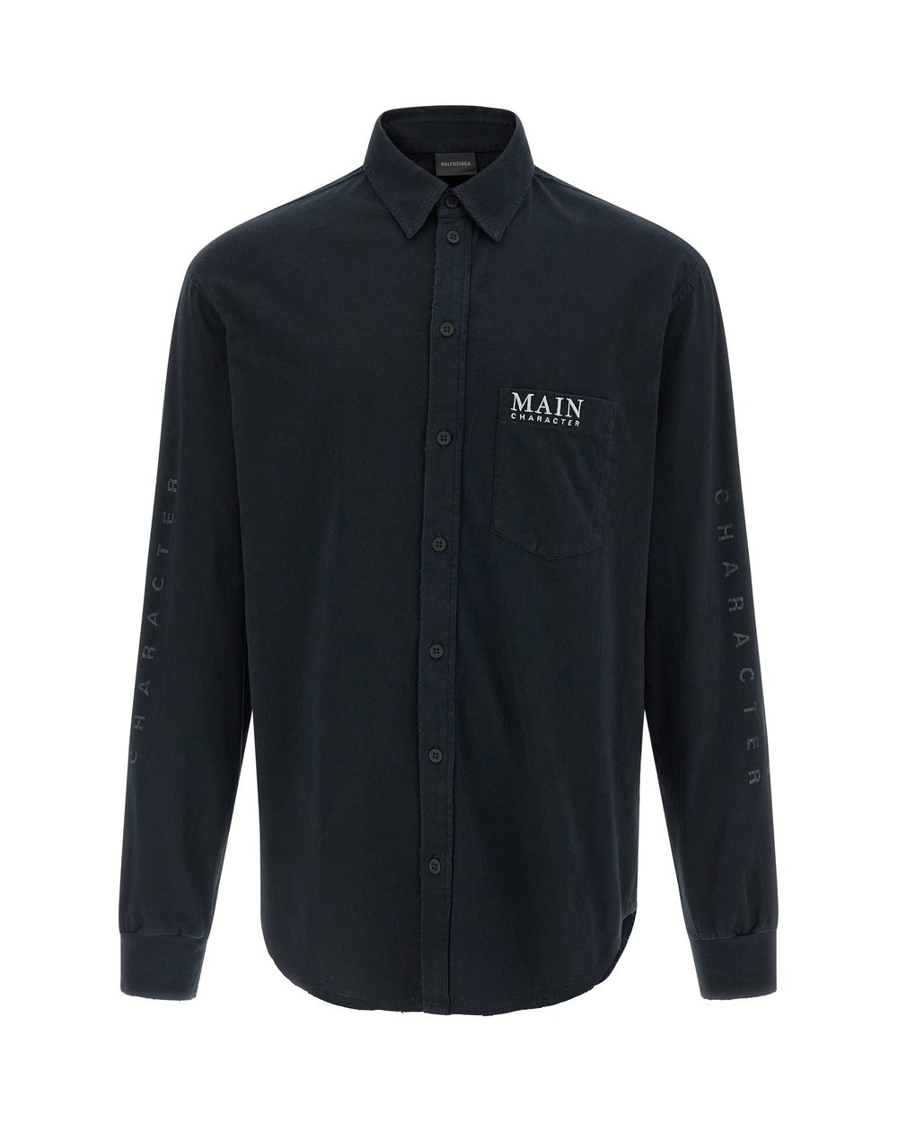 Balenciaga Black Cotton Blouse