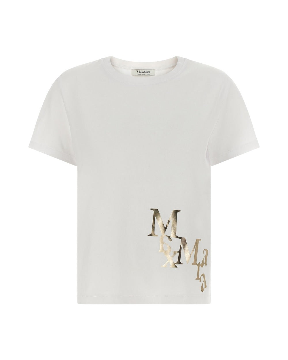 'S Max Mara Gold Cotton T-Shirt