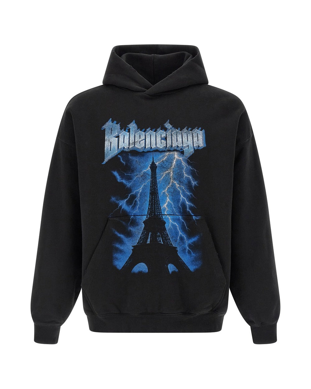 Balenciaga Black Cotton Sweatshirt