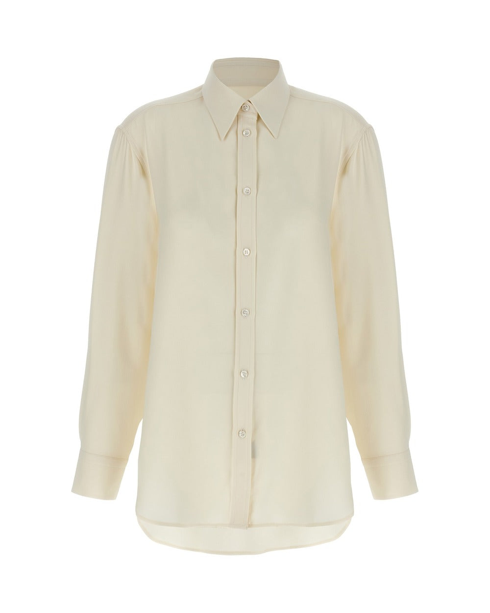 Brioni White Silk Blouse