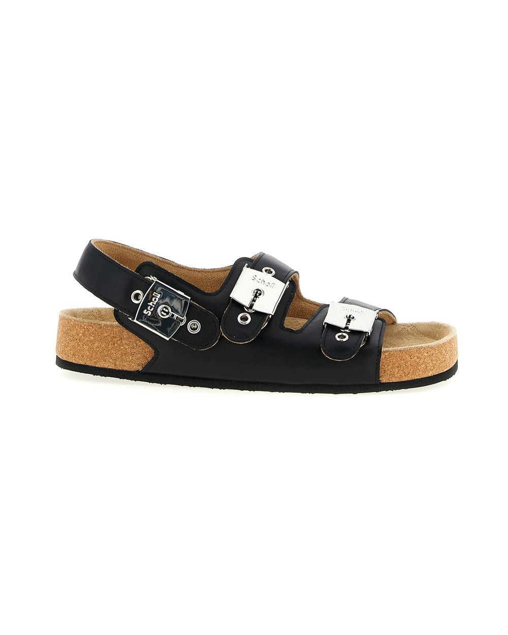 Balenciaga Black Calfskin Flat Sandals
