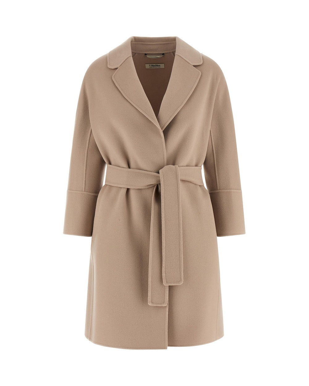 'S Max Mara Beige Virgin Wool Coat