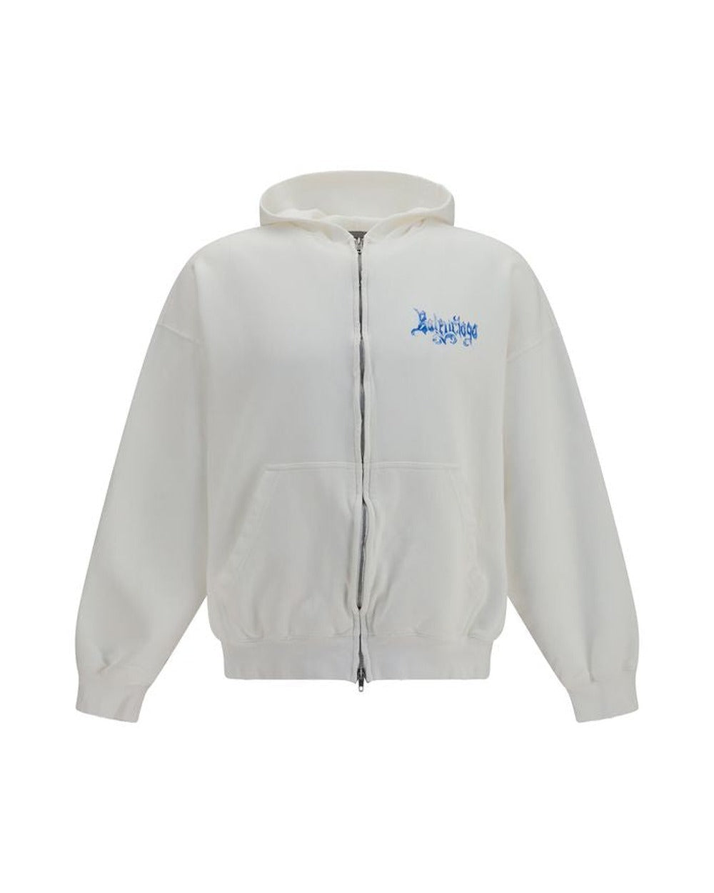 Balenciaga White Cotton Sweatshirt