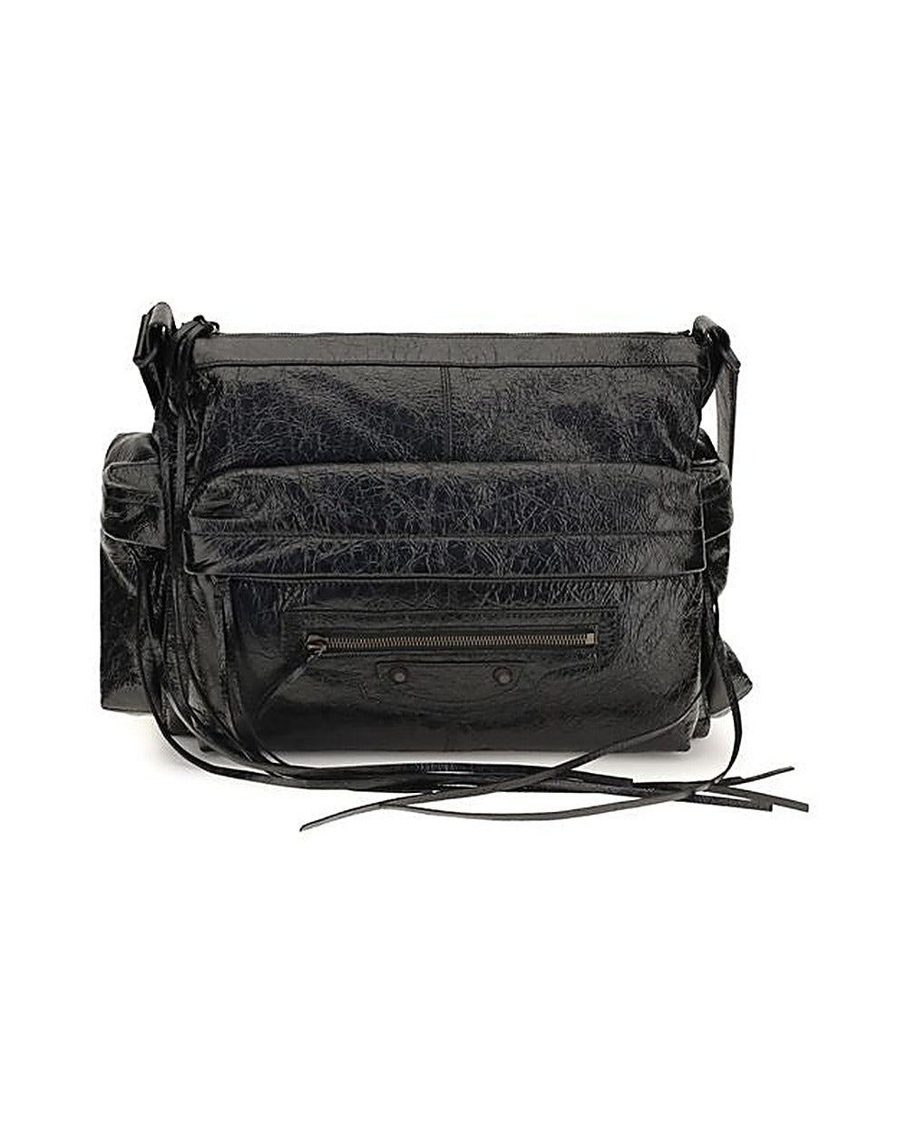 Balenciaga Black Lamb Ovis Aries Aries Shoulder Bag
