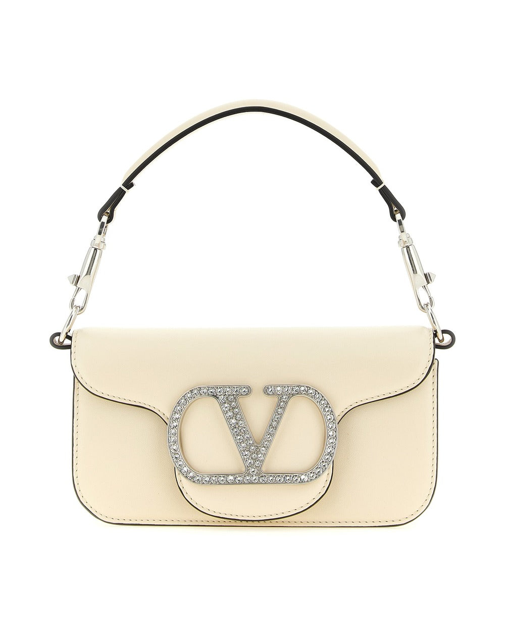 Valentino Garavani White Calfskin Shoulder Bag