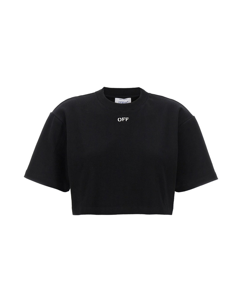 Off-White Black Cotton T-Shirt