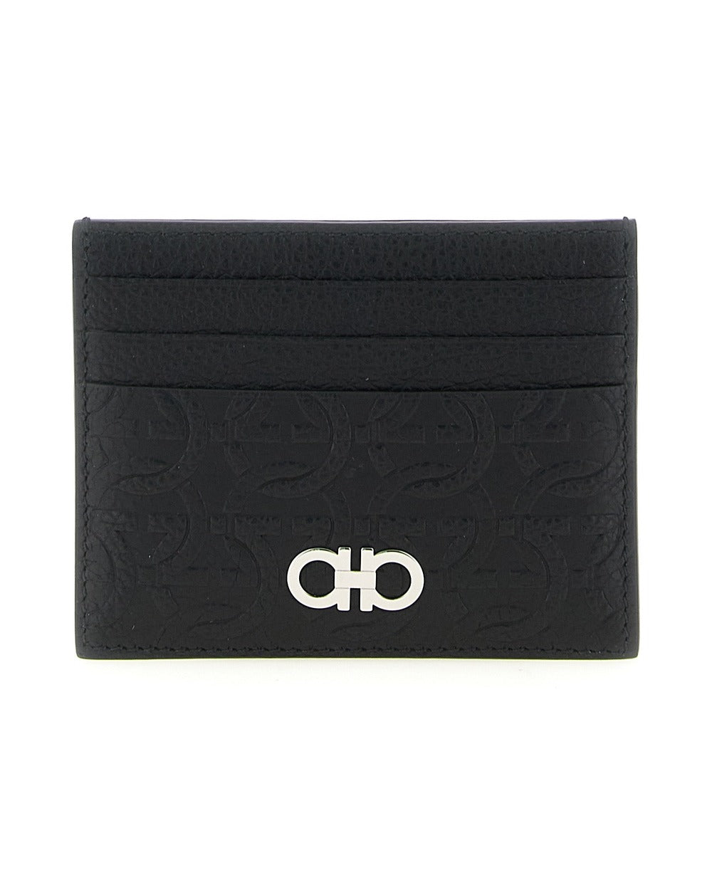 Ferragamo Black Calfskin Cardholder