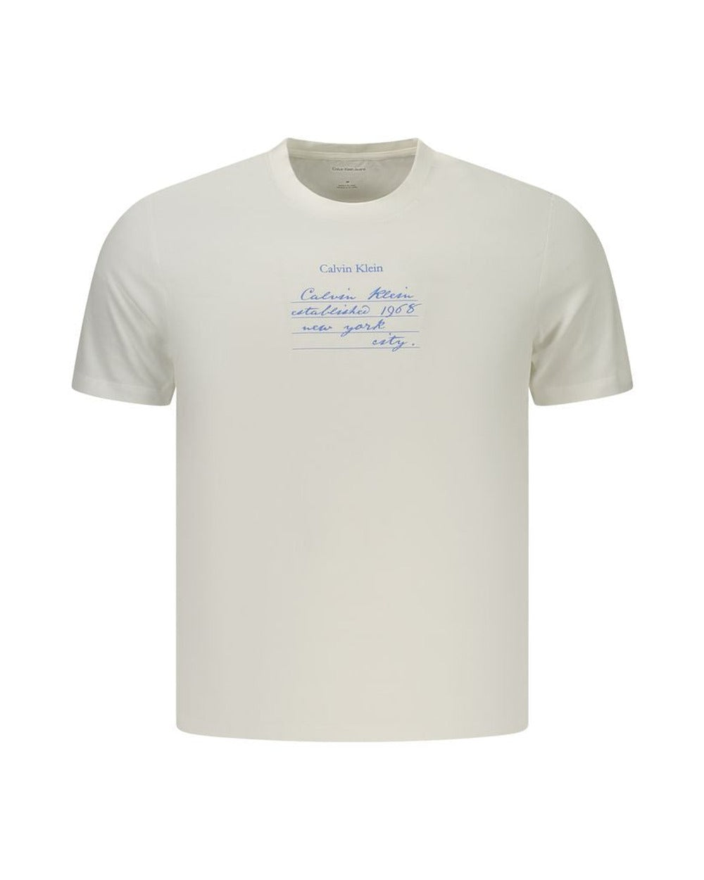 Calvin Klein White Cotton Men's T-Shirt