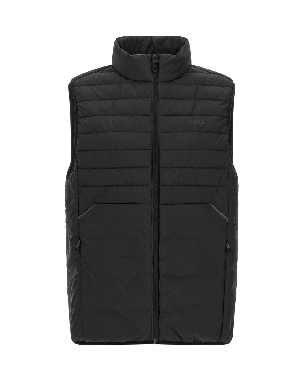 Hugo Boss Black Polyester Sleeveless Jacket