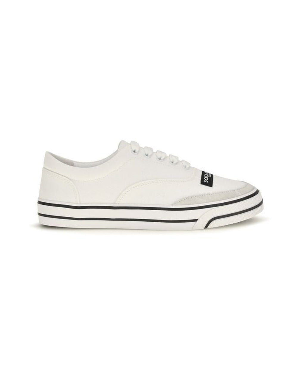 Dolce & Gabbana White Cotton Low Top Sneakers