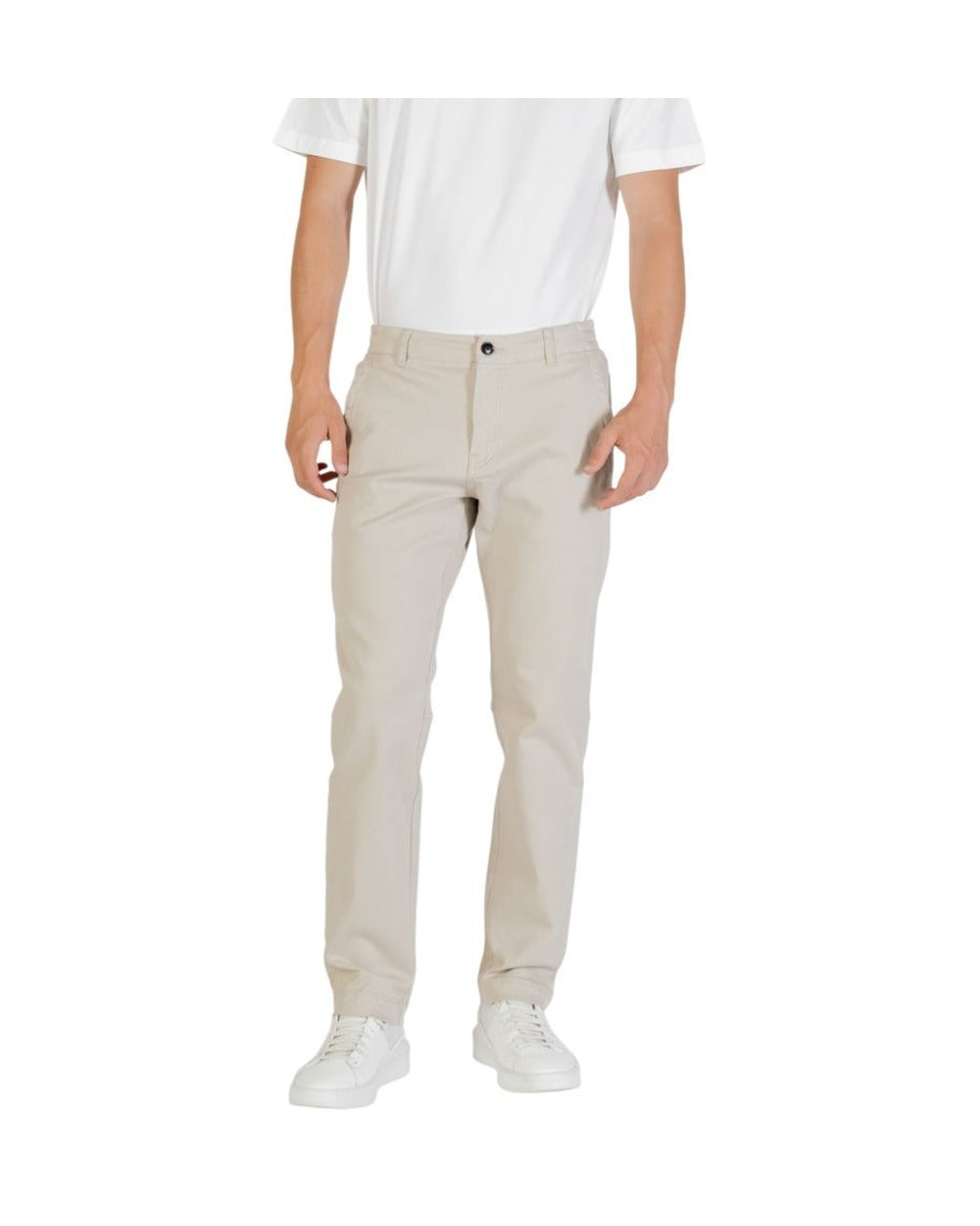 Hugo Boss Beige Polyester Casual Pants