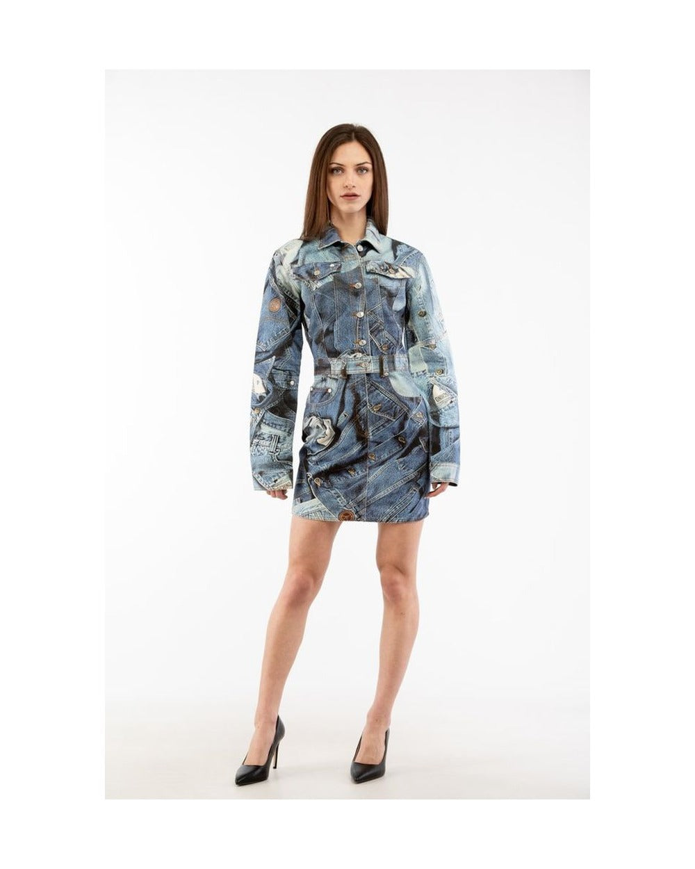 Moschino Multicolor Cotton Casual Dress