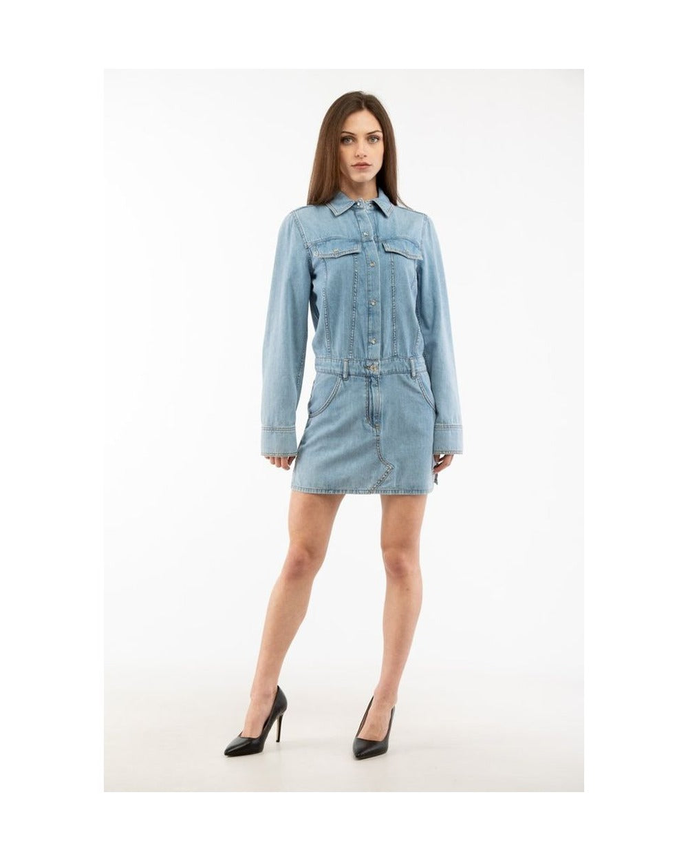Moschino Multicolor Cotton Casual Dress