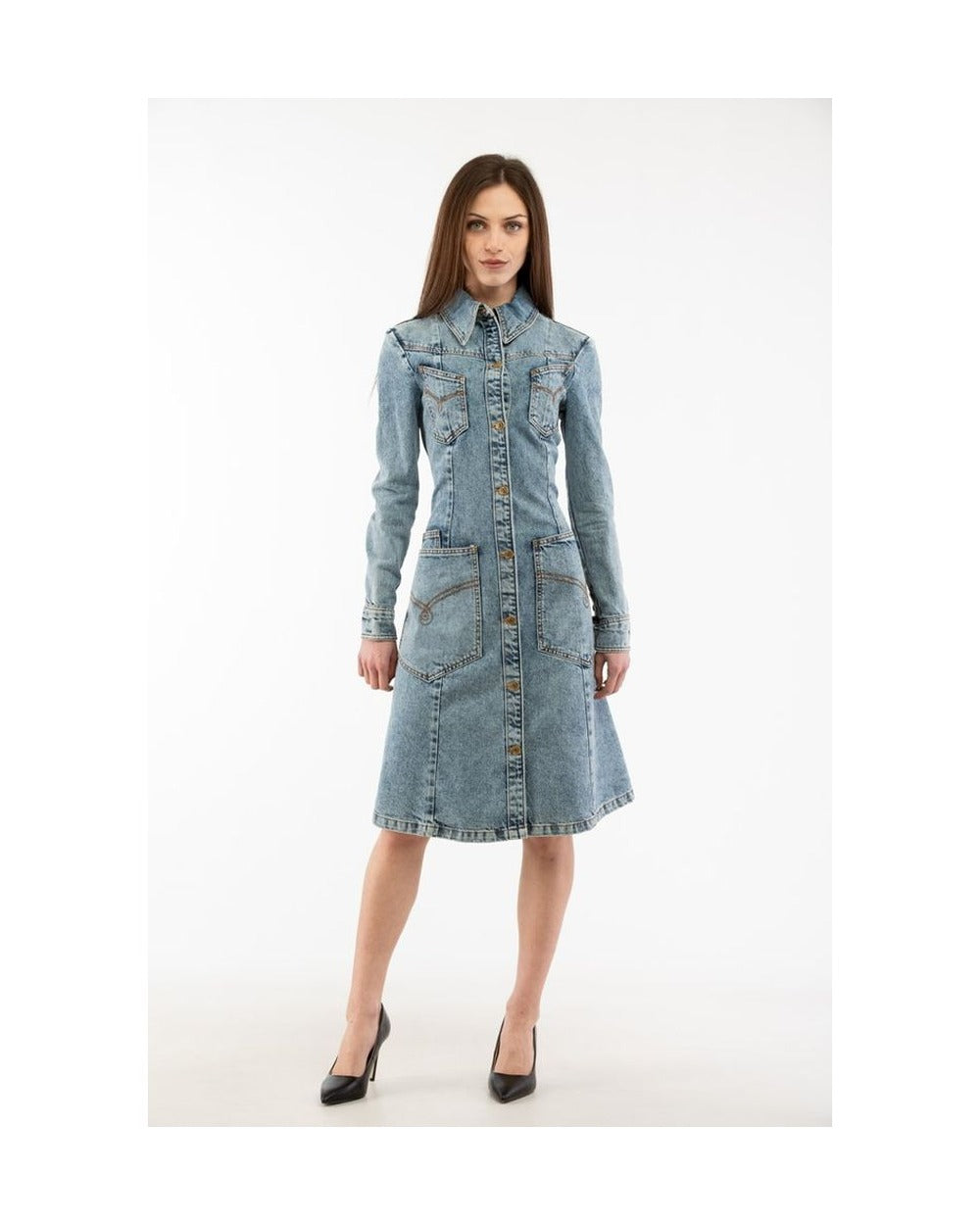 Moschino Multicolor Cotton Casual Dress