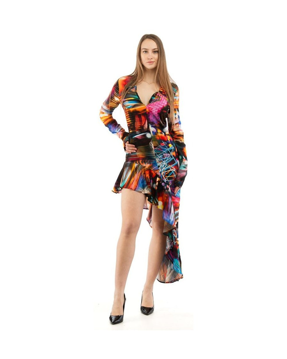 Moschino Multicolor Viscose Casual Dress
