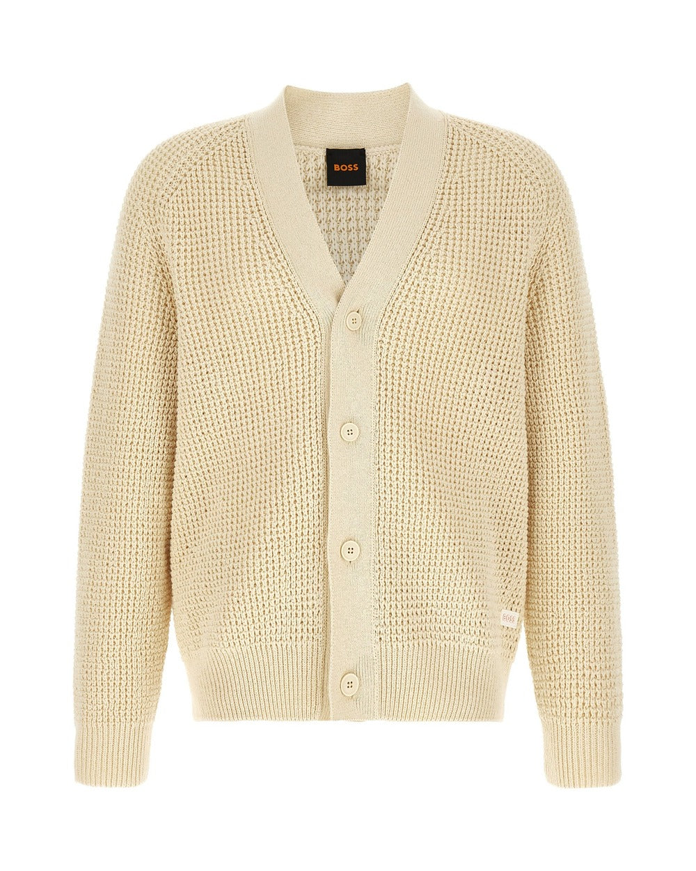 Hugo Boss Beige Cotton Cardigan