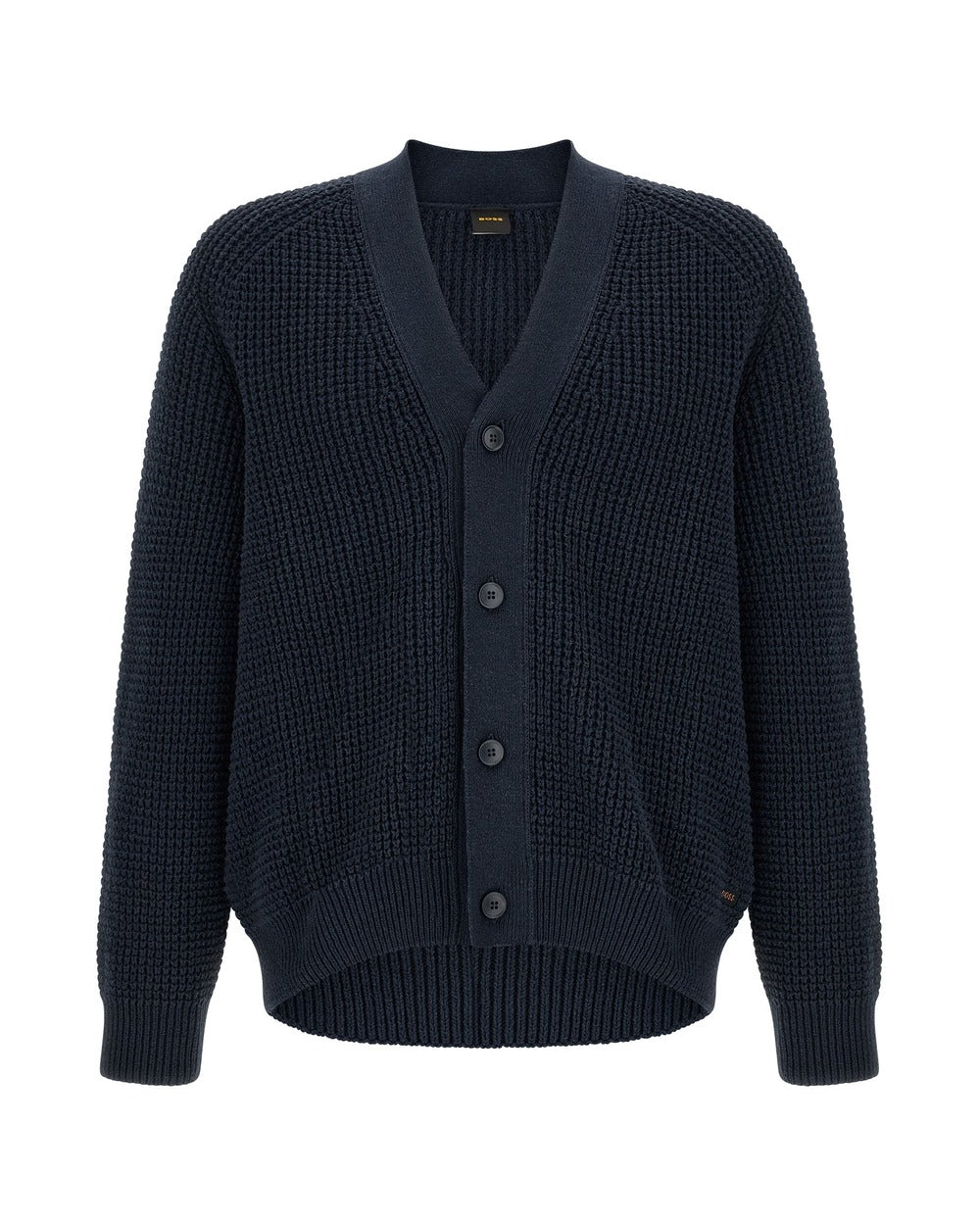 Hugo Boss Blue Cotton Cardigan