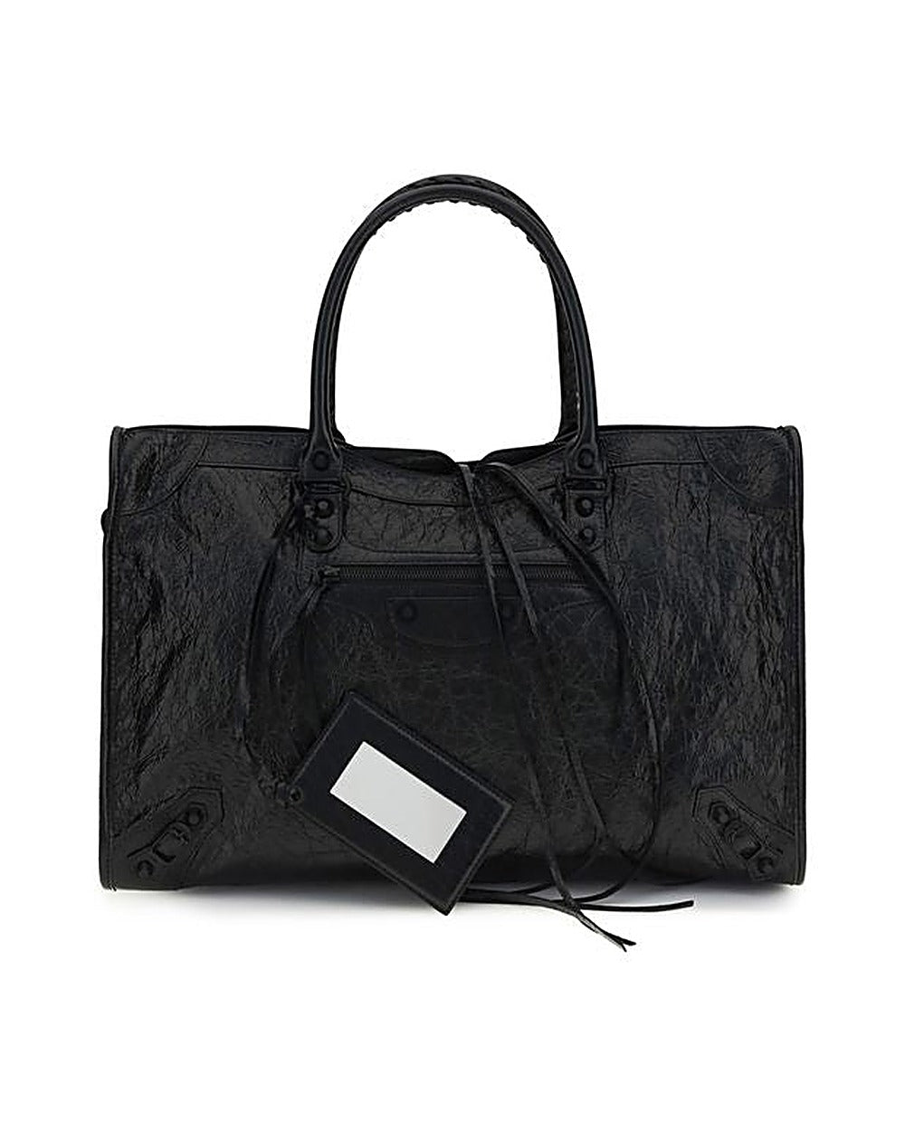 Balenciaga Black Lamb Ovis Aries Aries Shoulder Bag