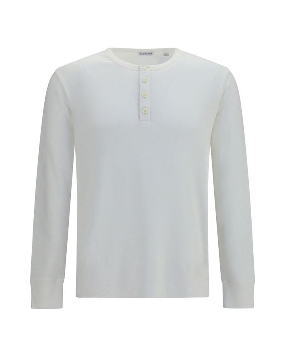 Burberry White Cotton Long Sleeve T-Shirt