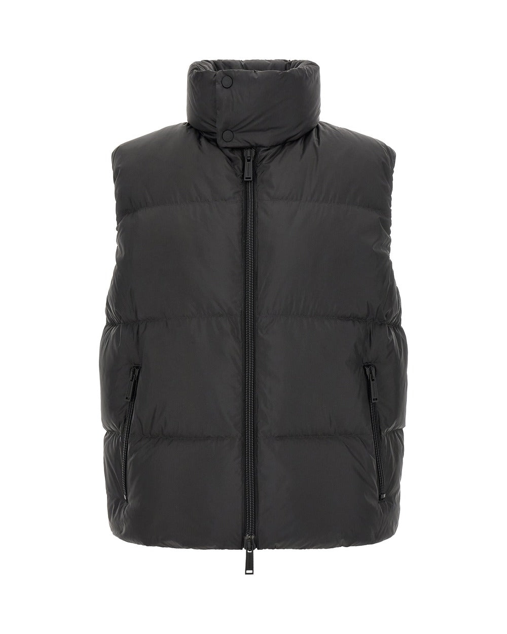 Dsquared² Black Polyester Sleeveless Jacket