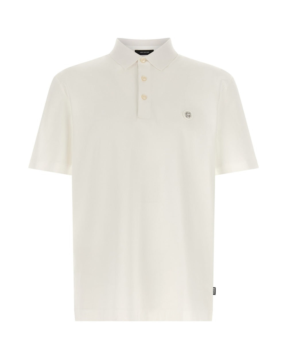 Hugo Boss White Cotton Polo Shirt