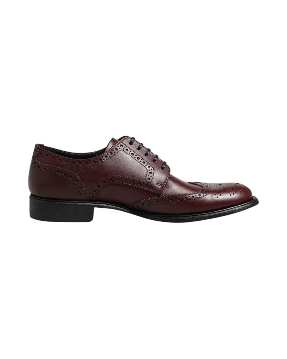 Dolce & Gabbana Brown Leather Lace Up Derby Dress Shoes