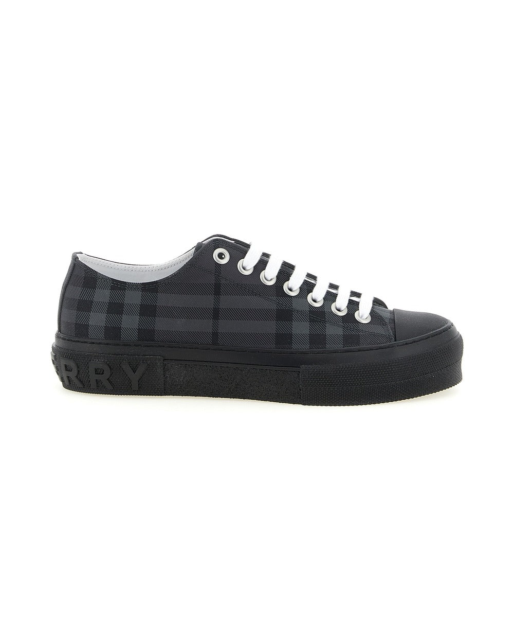 Burberry Gray Polyamide Low Top Sneakers