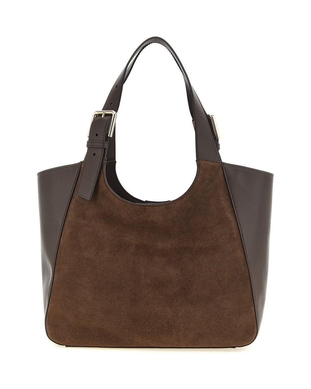 Furla Brown Calfskin Tote Bag
