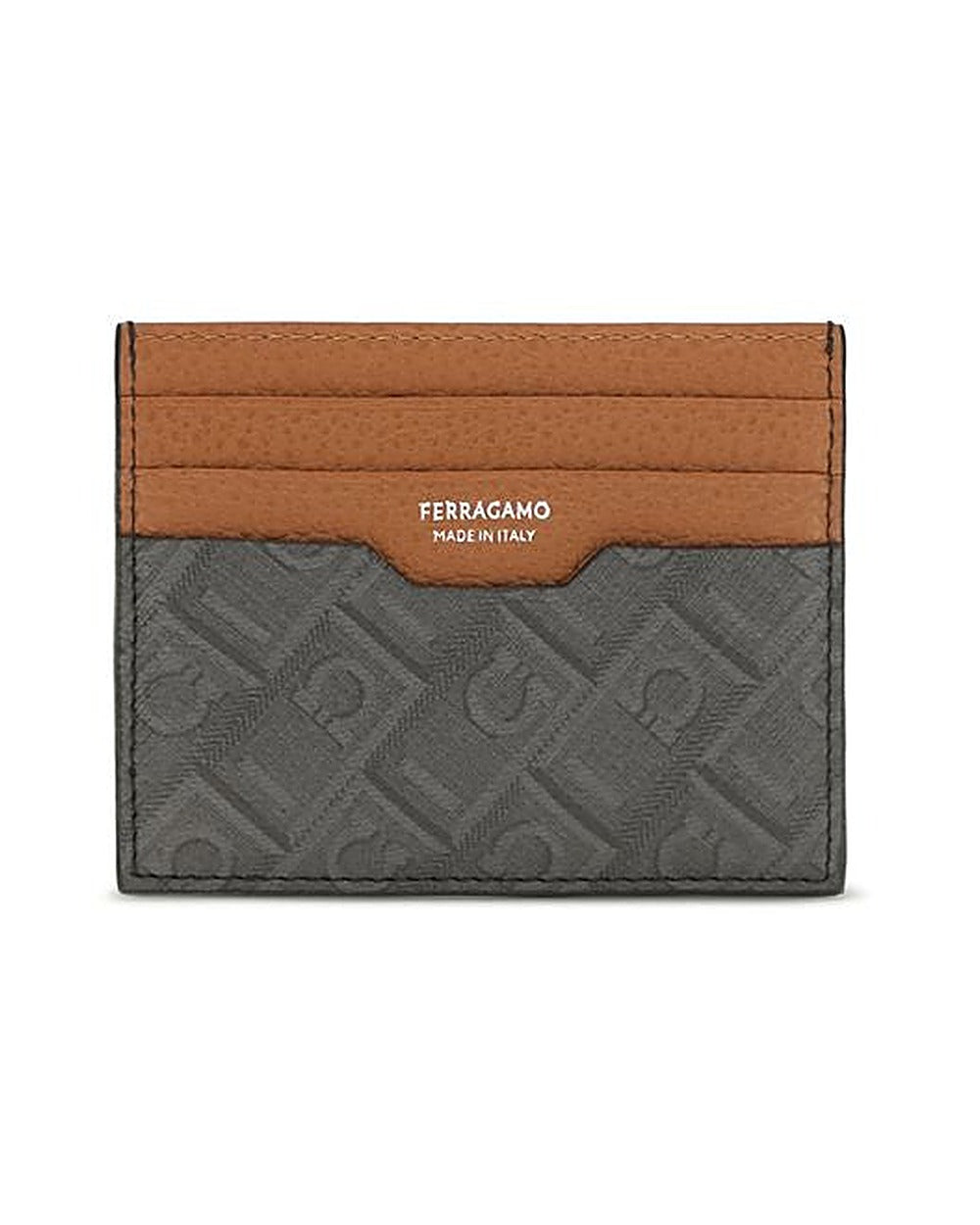 Ferragamo Brown Calf Leather Bos Taurus Wallet