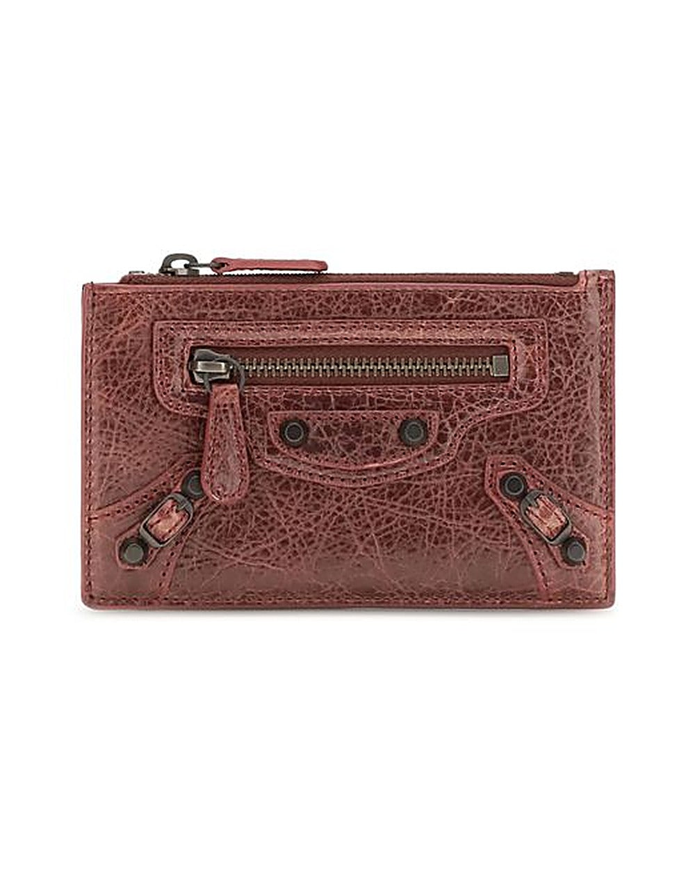 Balenciaga Bordeaux Lamb Ovis Aries Aries Wallet