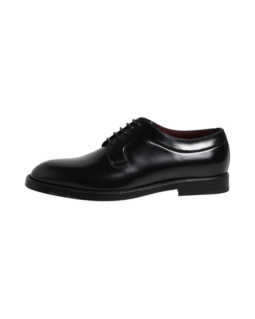 Dolce & Gabbana Black Calf Leather Lace Up Dress Derby Shoes