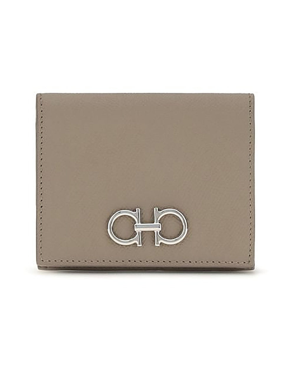 Ferragamo Beige Calf Leather Bos Taurus Wallet